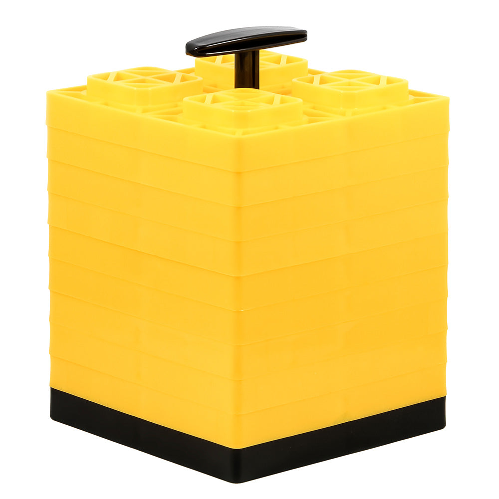Camco FasTen Leveling Blocks w/T-Handle - 2x2 - Yellow *10-Pack OutdoorUp