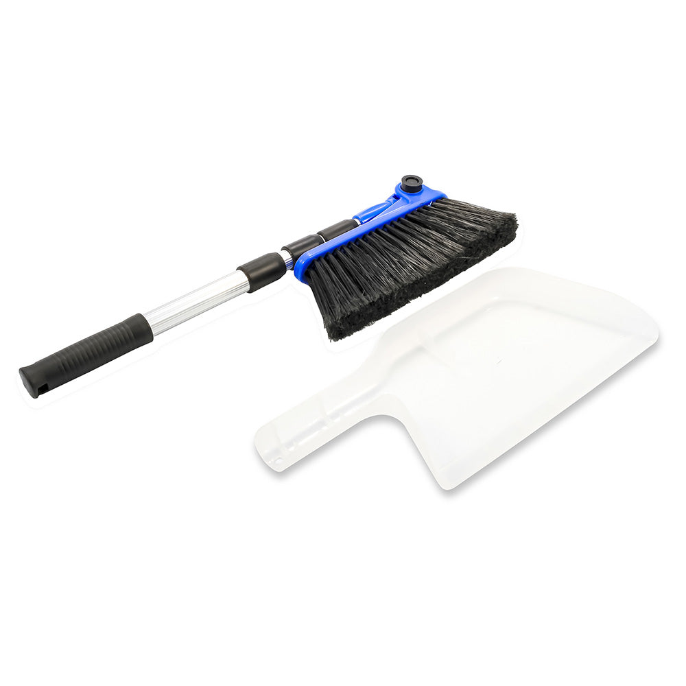 Camco RV Broom  Dustpan - Bilingual OutdoorUp