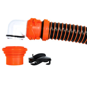 Camco RhinoEXTREME 20 Sewer Hose Kit w/4 In 1 Elbow Caps OutdoorUp