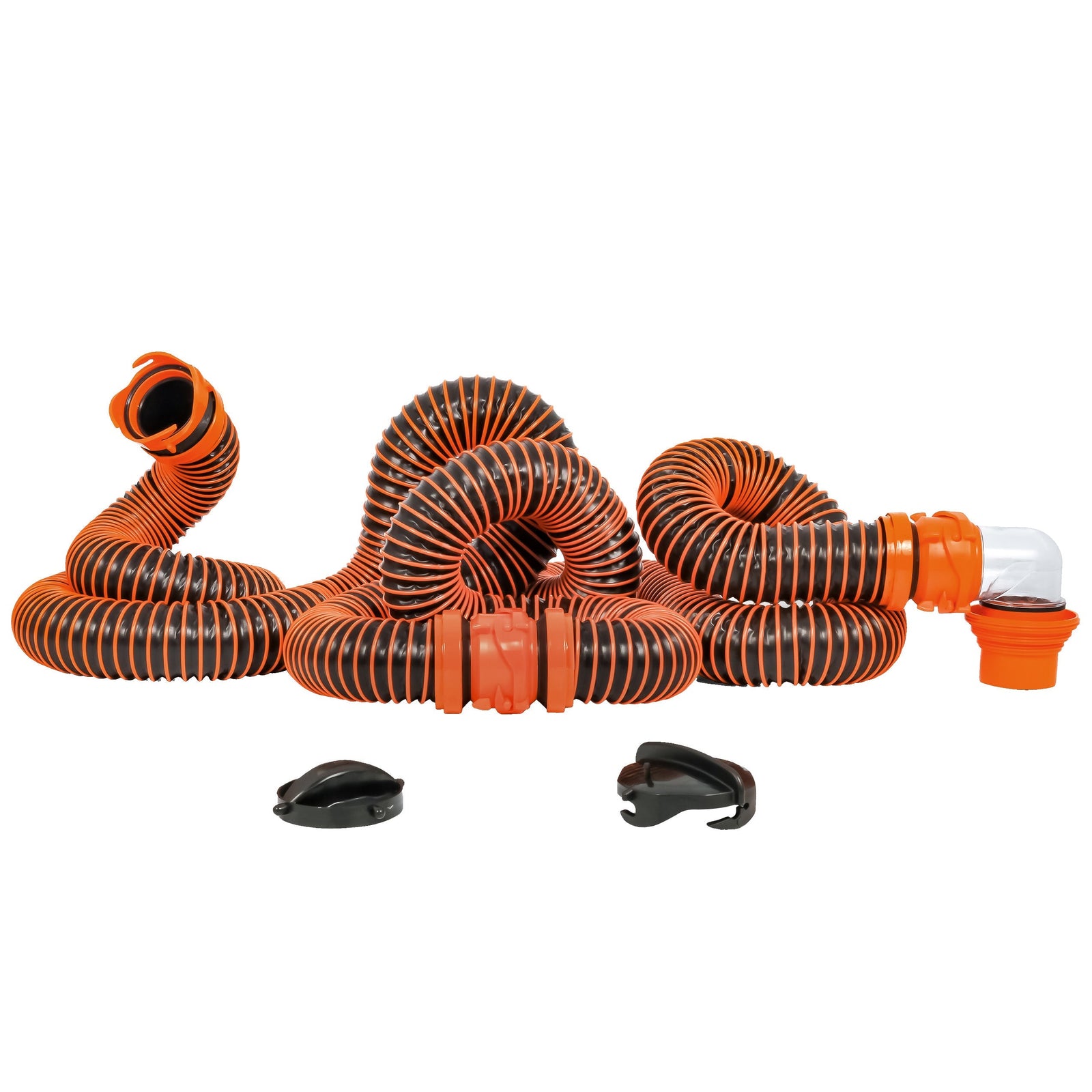 Camco RhinoEXTREME 20 Sewer Hose Kit w/4 In 1 Elbow Caps OutdoorUp