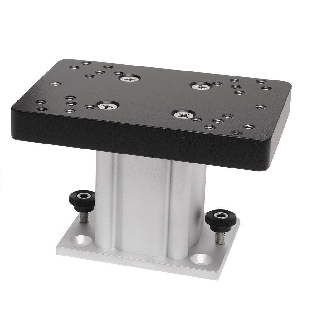 Cannon Aluminum Fixed Base Downrigger Pedestal - 4" OutdoorUp