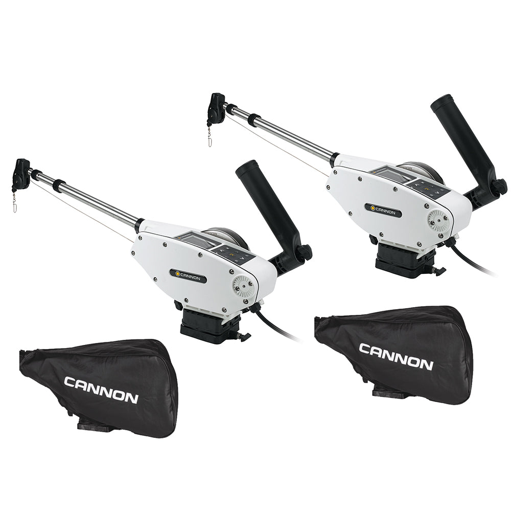 Cannon Optimum 10 Tournament Series (TS) BT Electric Downrigger 2-Pack w/Black Covers OutdoorUp