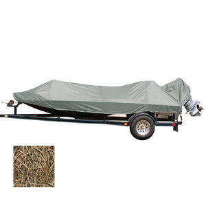 Carver Performance Poly-Guard Styled-to-Fit Boat Cover f/16.5 Jon Style Bass Boats - Shadow Grass OutdoorUp