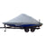 Carver Sun-DURA Specialty Boat Cover f/23.5 Inboard Tournament Ski Boats w/Wide Bow  Swim Platform - Grey OutdoorUp