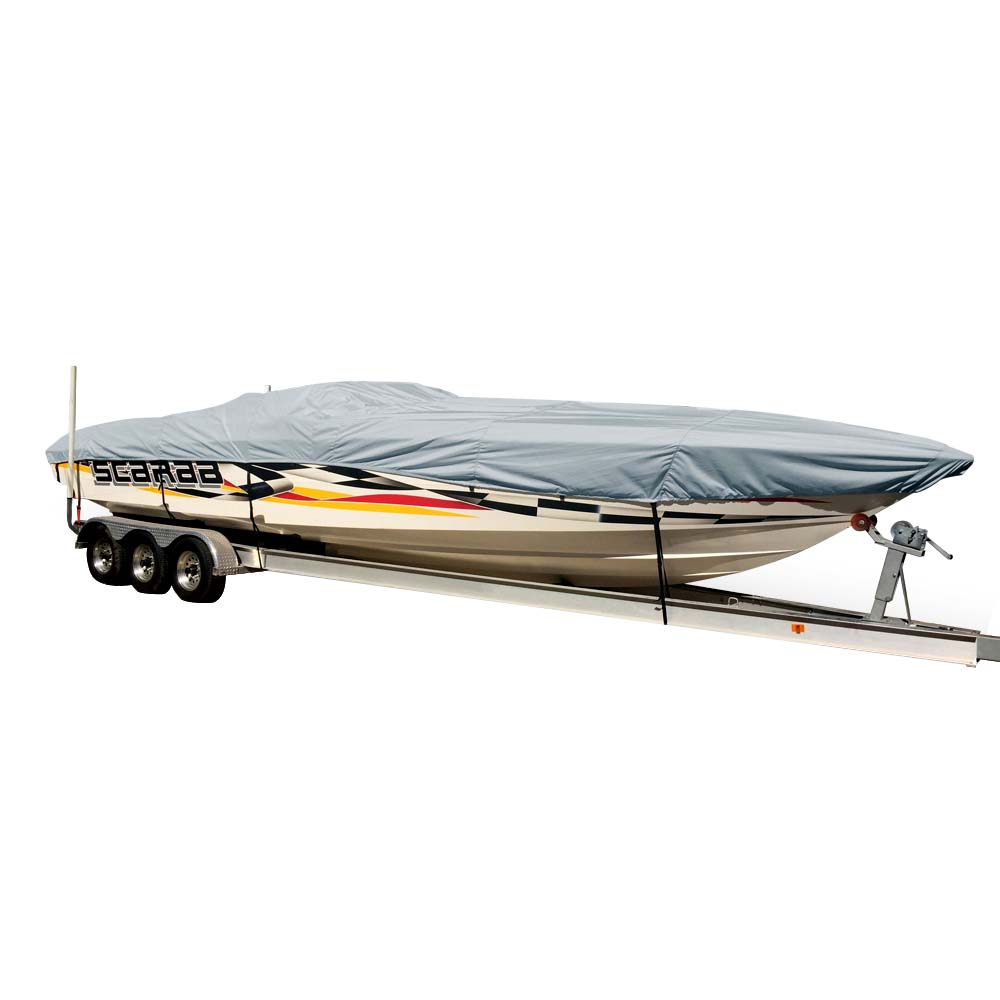 Carver Sun-DURA Styled-to-Fit Boat Cover f/29.5 Performance Style Boats - Grey OutdoorUp