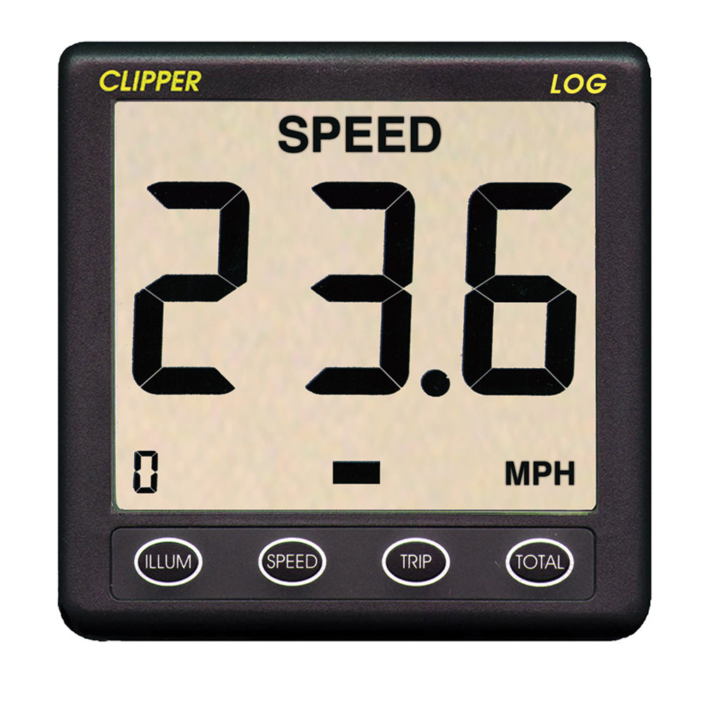 Clipper Speed Log Instrument w/Transducer & Cover OutdoorUp