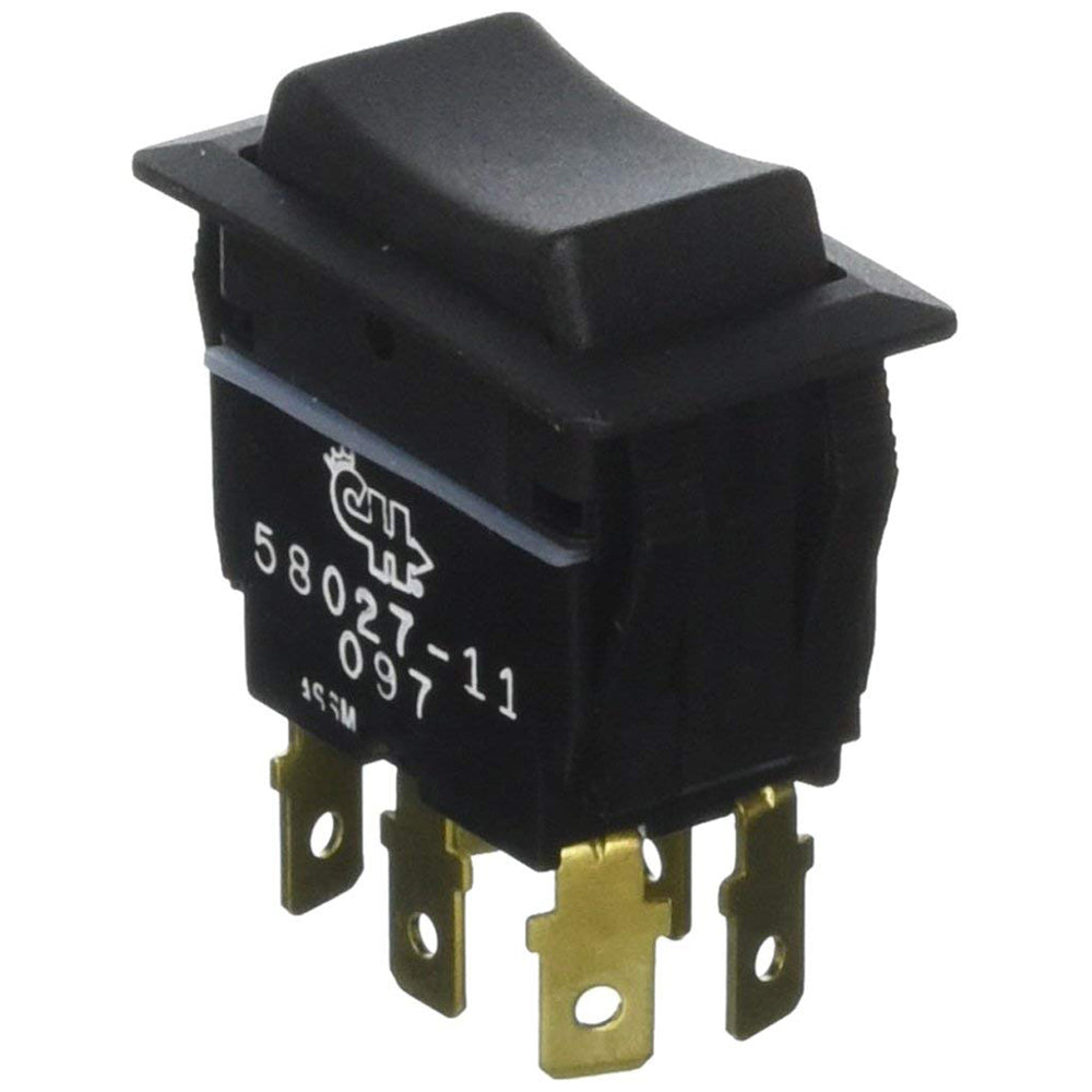 Cole Hersee Sealed Rocker Switch Non-Illuminated DPDT (On)-Off-(On) 6 Blade OutdoorUp