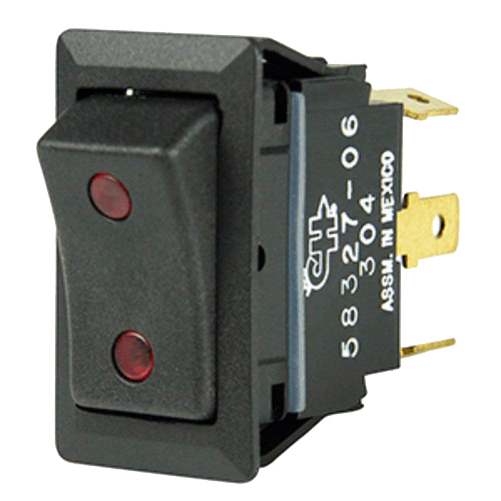 Cole Hersee Sealed Rocker Switch w/Small Round Pilot Lights SPDT On-Off-On 4 Blade OutdoorUp