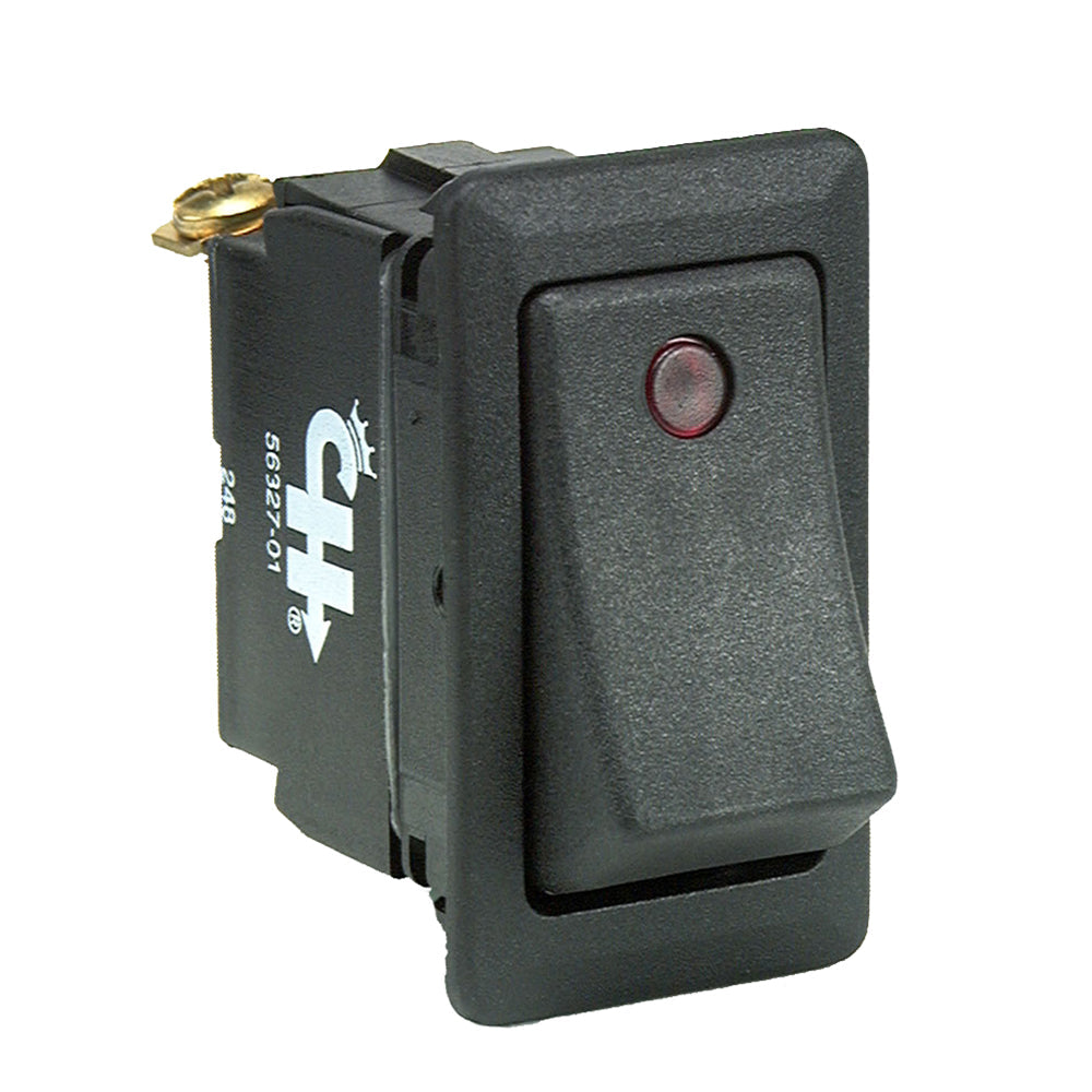 Cole Hersee Sealed Rocker Switch w/Small Round Pilot Lights SPST On-Off 3 Screw OutdoorUp