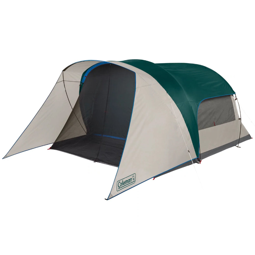 Coleman 6-Person Cabin Tent with Screened Porch - Evergreen OutdoorUp