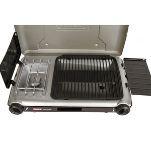 Coleman Deluxe Tabletop Propane 2-in-1 Grill/Stove - 2 Burner OutdoorUp