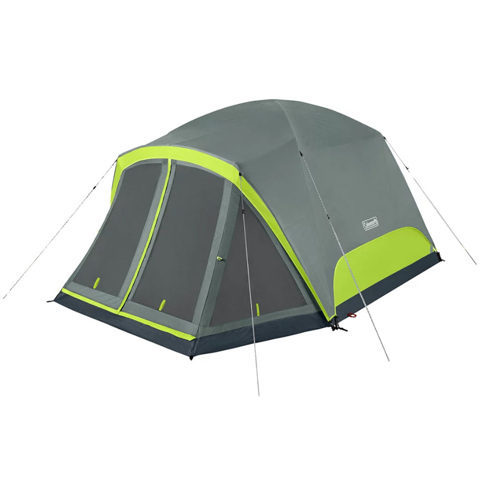 Coleman Skydome 6-Person Camping Tent w/Screen Room - Rock Grey OutdoorUp