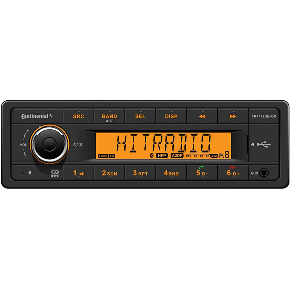 Continental Stereo w/AM/FM/BT/USB - Harness Included - 12V OutdoorUp