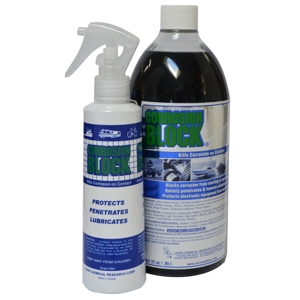 Corrosion Block 32oz Bottle w/Pump - Non-Hazmat, Non-Flammable  Non-Toxic OutdoorUp