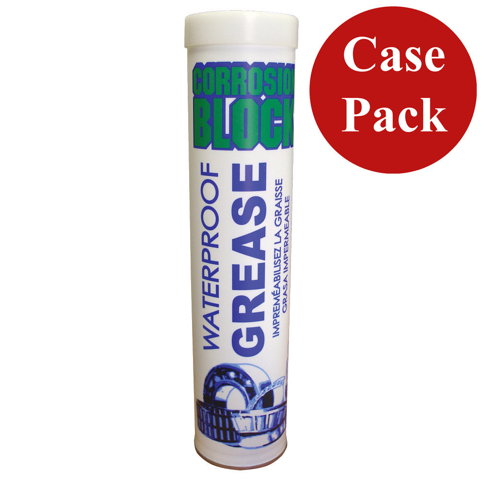 Corrosion Block High Performance Waterproof Grease - 14oz Cartridge - Non-Hazmat, Non-Flammable  Non-Toxic *Case of 10* OutdoorUp
