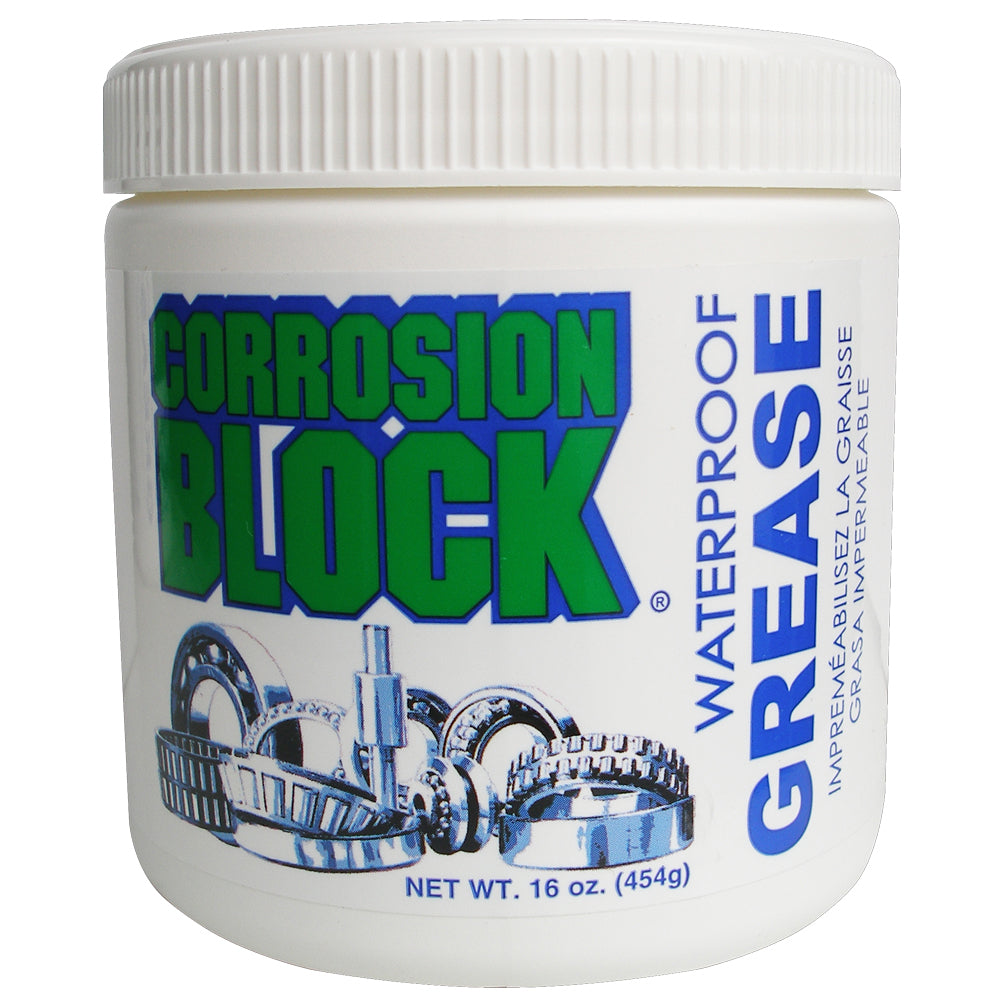 Corrosion Block High Performance Waterproof Grease - 16oz Tub - Non-Hazmat, Non-Flammable  Non-Toxic OutdoorUp