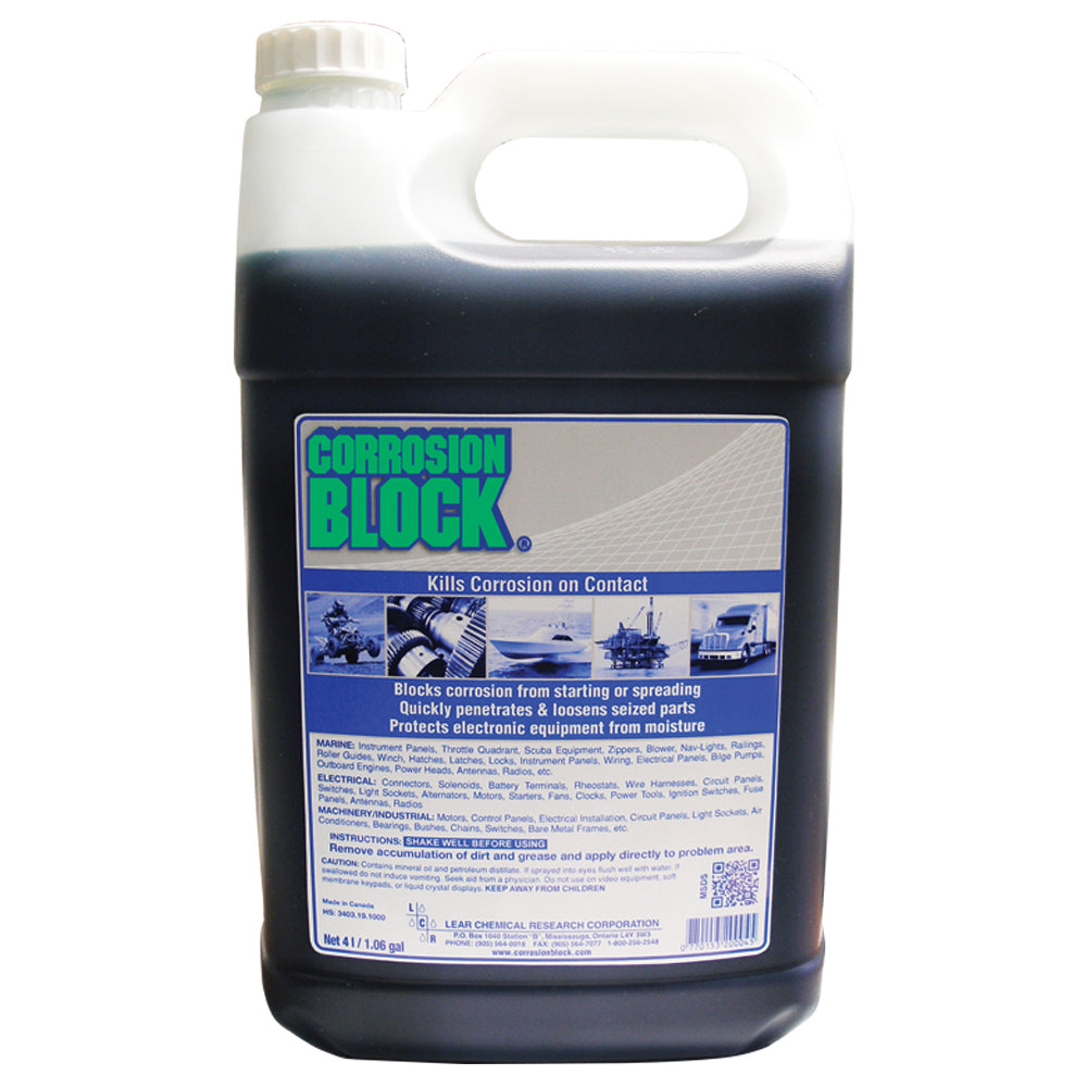 Corrosion Block Liquid 4-Liter Refill - Non-Hazmat, Non-Flammable  Non-Toxic OutdoorUp