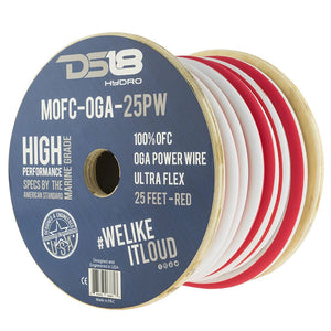 DS18 HYDRO Marine Grade OFC Power Wire 0 GA - 25 Roll OutdoorUp