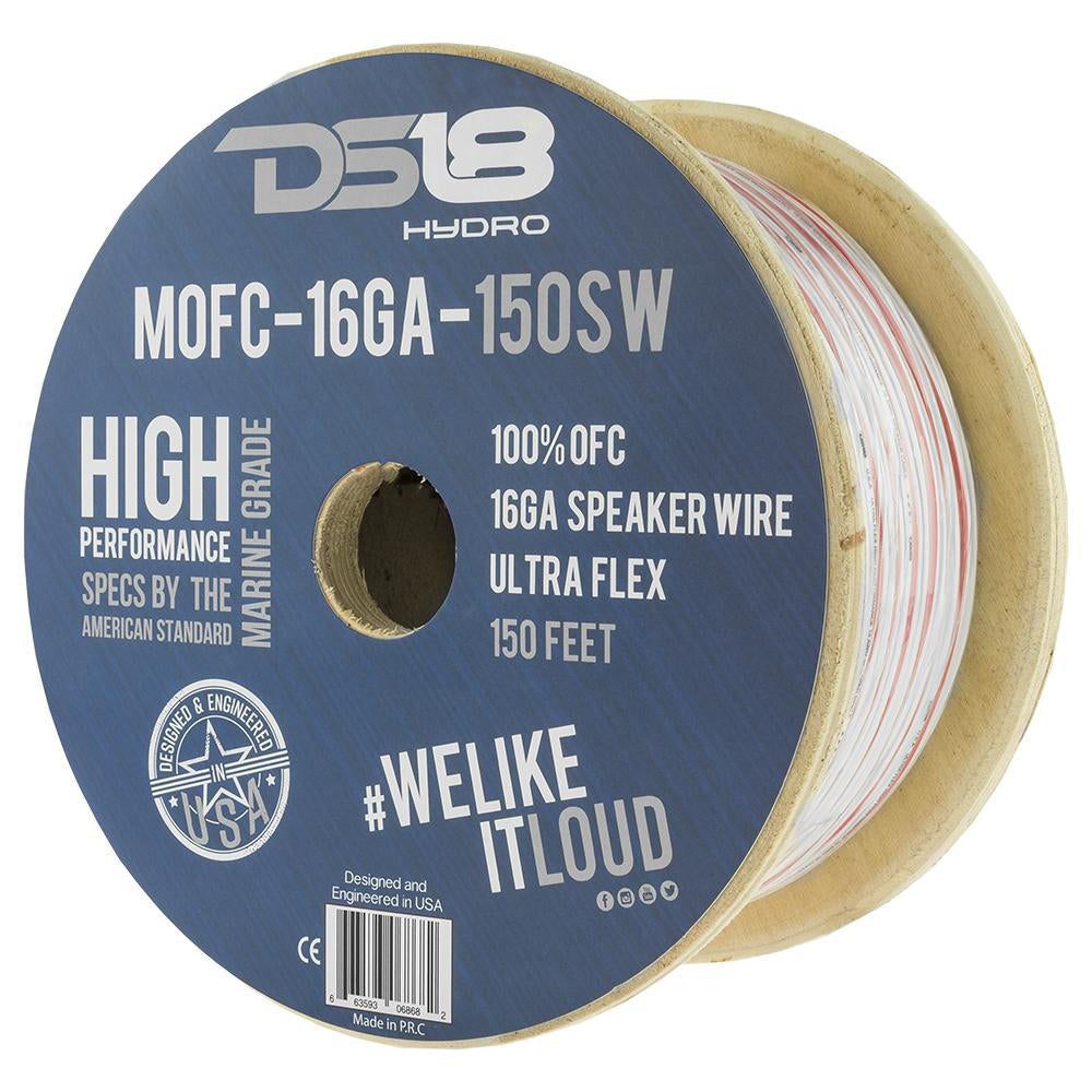 DS18 HYDRO Marine Grade OFC Speaker Wire 16 GA - 150 Roll OutdoorUp
