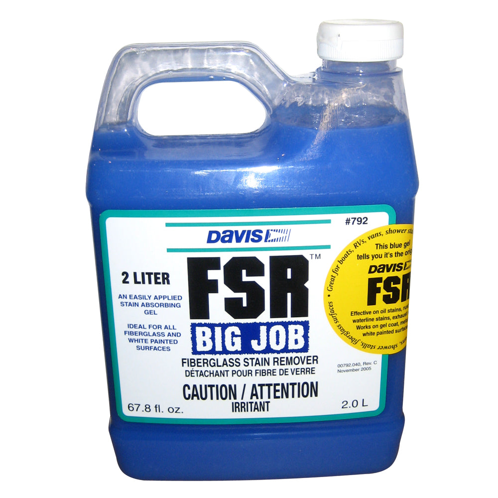 Davis FSR Big Job Fiberglass Stain Remover - 2-Liter OutdoorUp