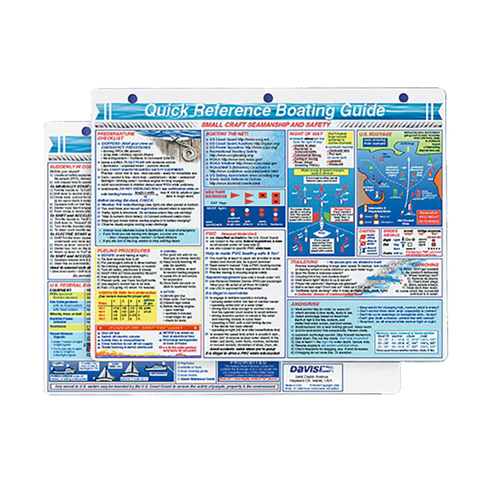 Davis Quick Reference Boating Guide Card OutdoorUp