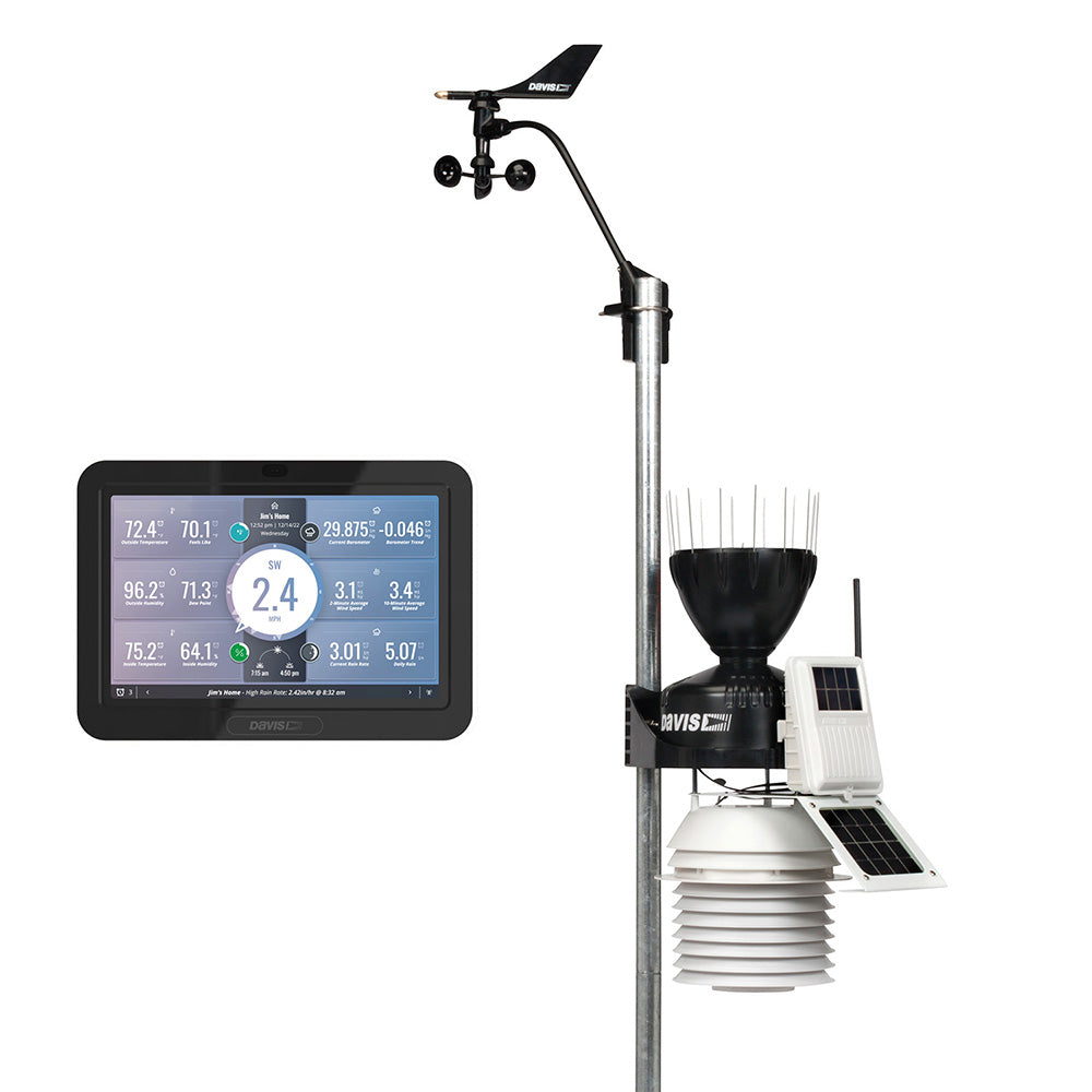 Davis Vantage Pro2 Wireless Weather Station w/WeatherLink Console  24hr Fan Aspirated Radiation Shield OutdoorUp