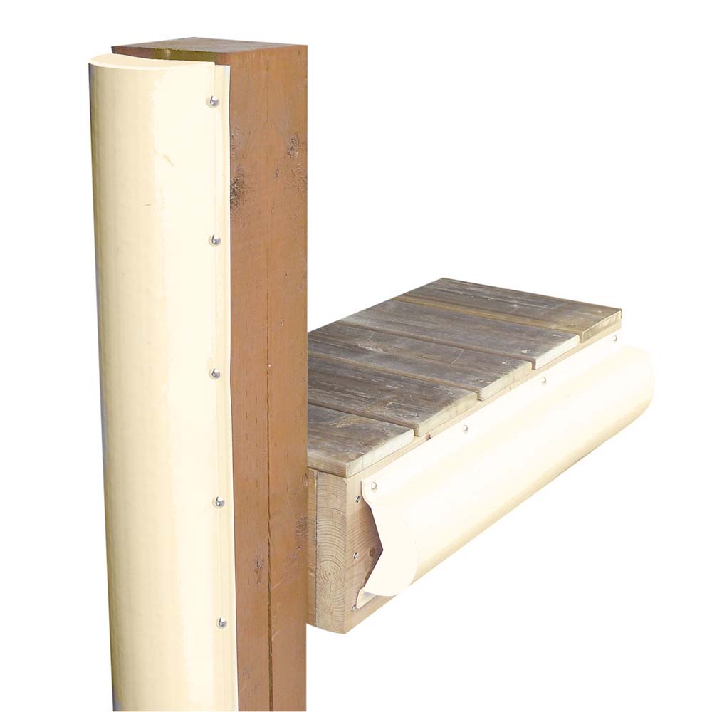 Dock Edge Piling Bumper - One End Capped - 6 - Beige OutdoorUp