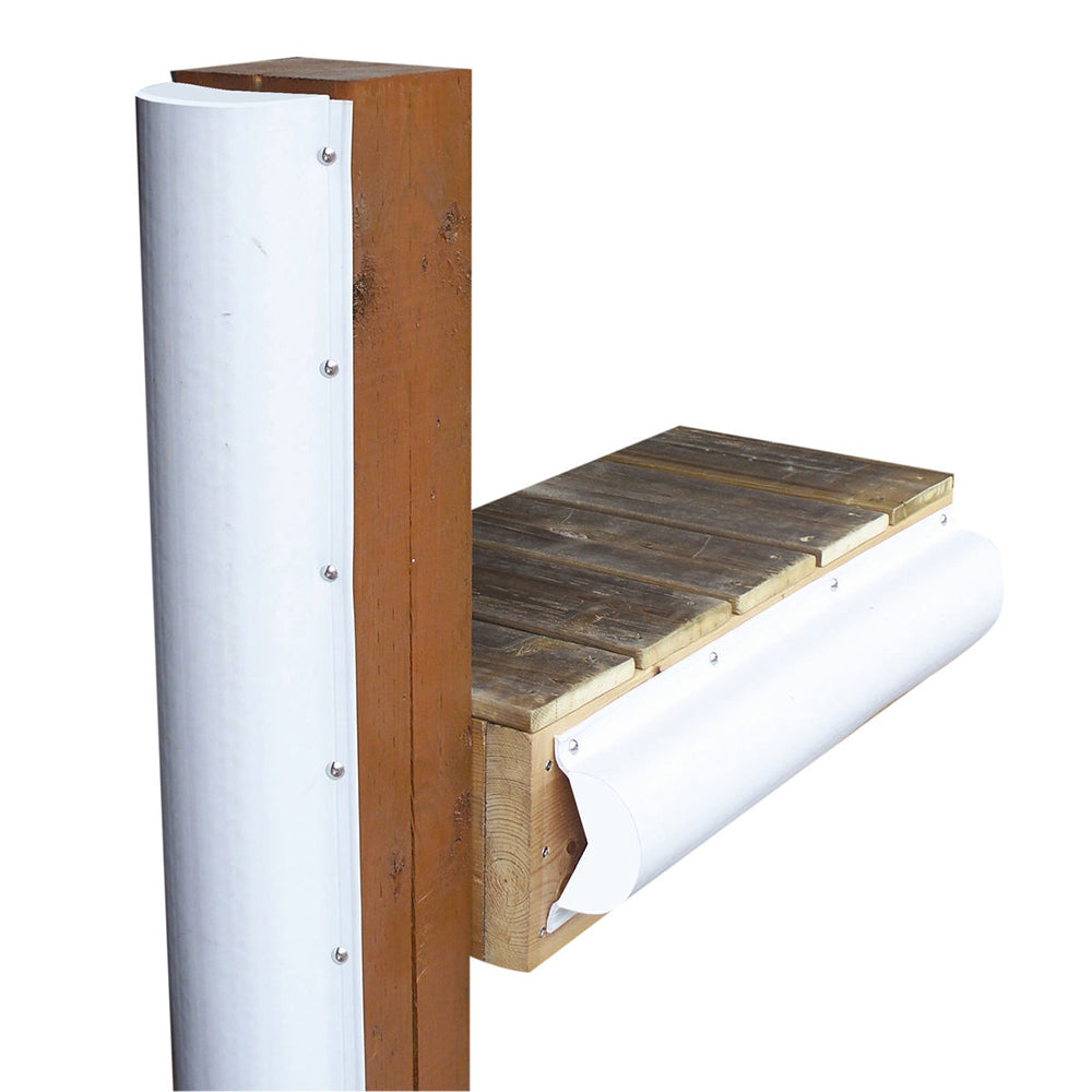 Dock Edge Piling Bumper - One End Capped - 6' - White OutdoorUp