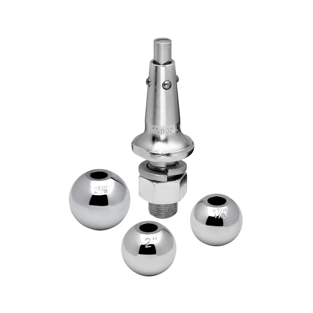 Draw-Tite Interchangeable Hitch Ball w/ 1" Shank - 1-7/8", 2", 2-5/16" Balls OutdoorUp