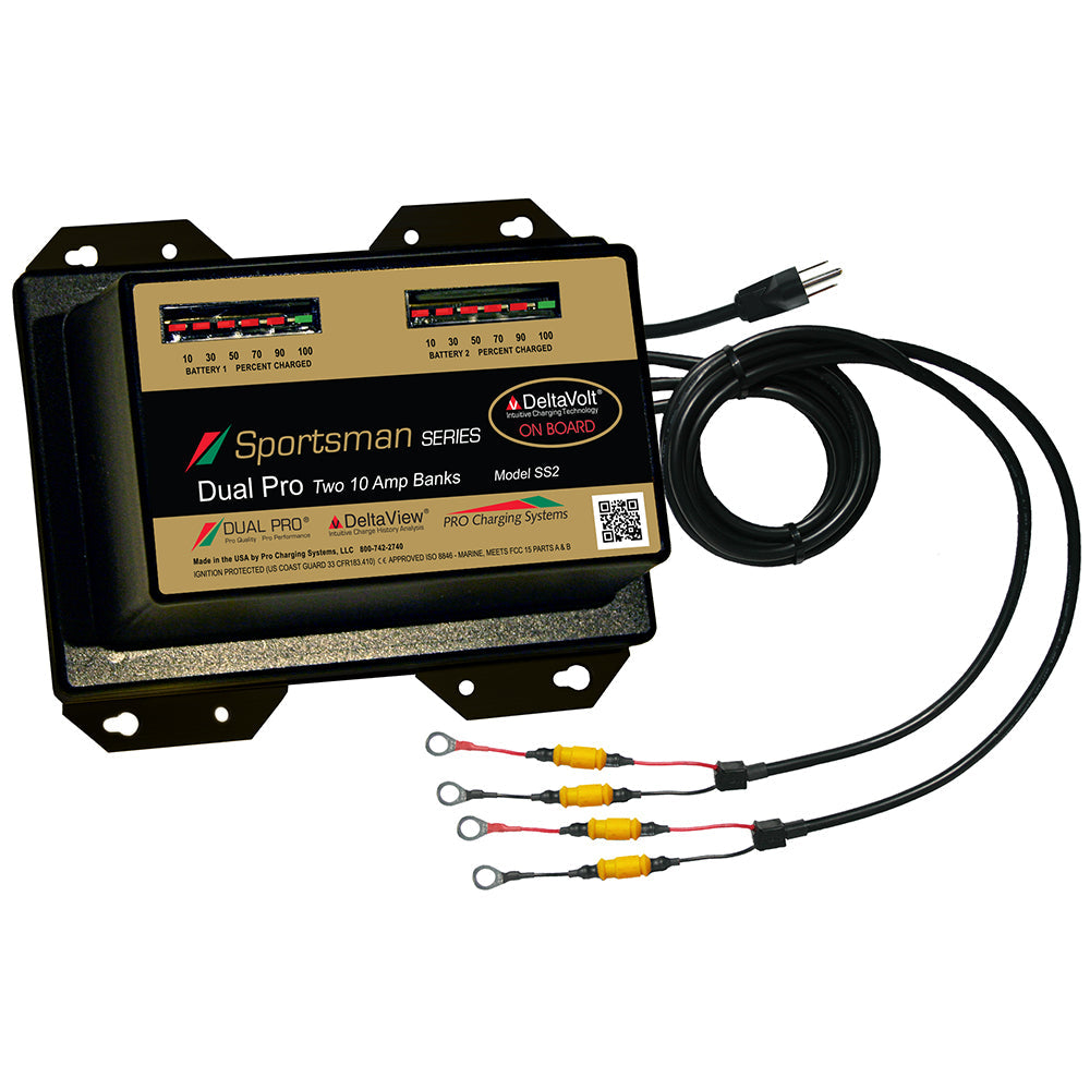 Dual Pro Sportsman Series Battery Charger - 20A - 2-10A-Banks - 12V/24V OutdoorUp