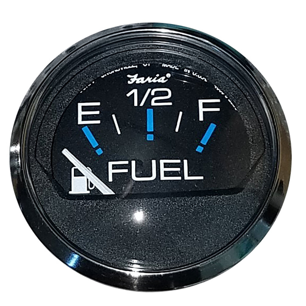 Faria Chesapeake Black 2" Fuel Level Gauge (E-1/2-F) OutdoorUp