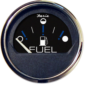 Faria Chesapeake Black 2" Fuel Level Gauge (Metric) OutdoorUp