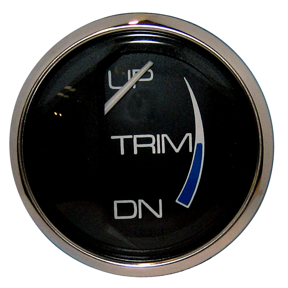 Faria Chesapeake Black 2" Trim Gauge (Mercury / Mariner / Mercruiser / Volvo DP / Yamaha 01 and newer) OutdoorUp