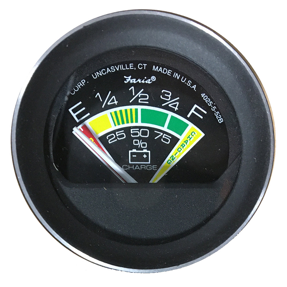 Faria Coral 2" Battery Condition Indicator Gauge OutdoorUp