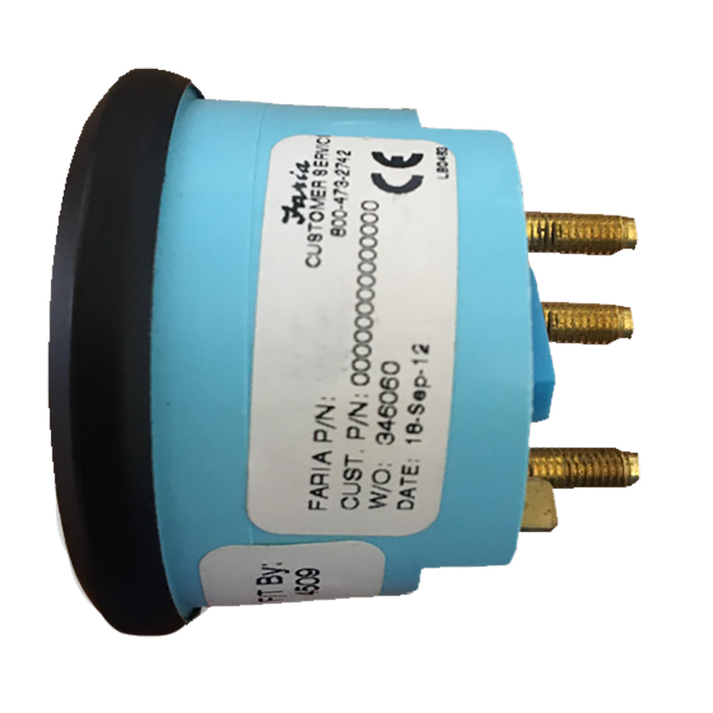 Faria Euro Black 2" Rudder Angle Indicator OutdoorUp