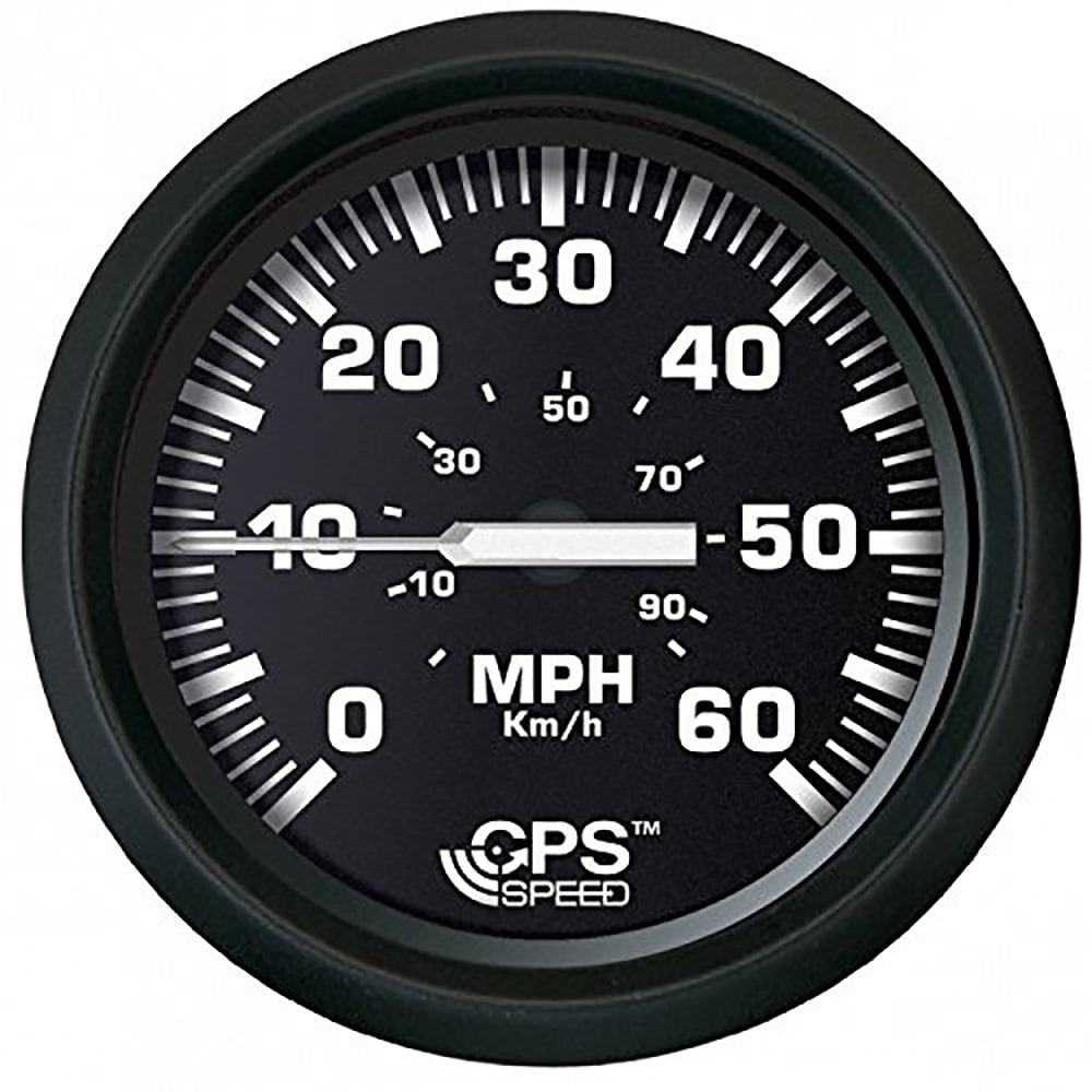 Faria Euro Black 4" Speedometer 60MPH (GPS) OutdoorUp