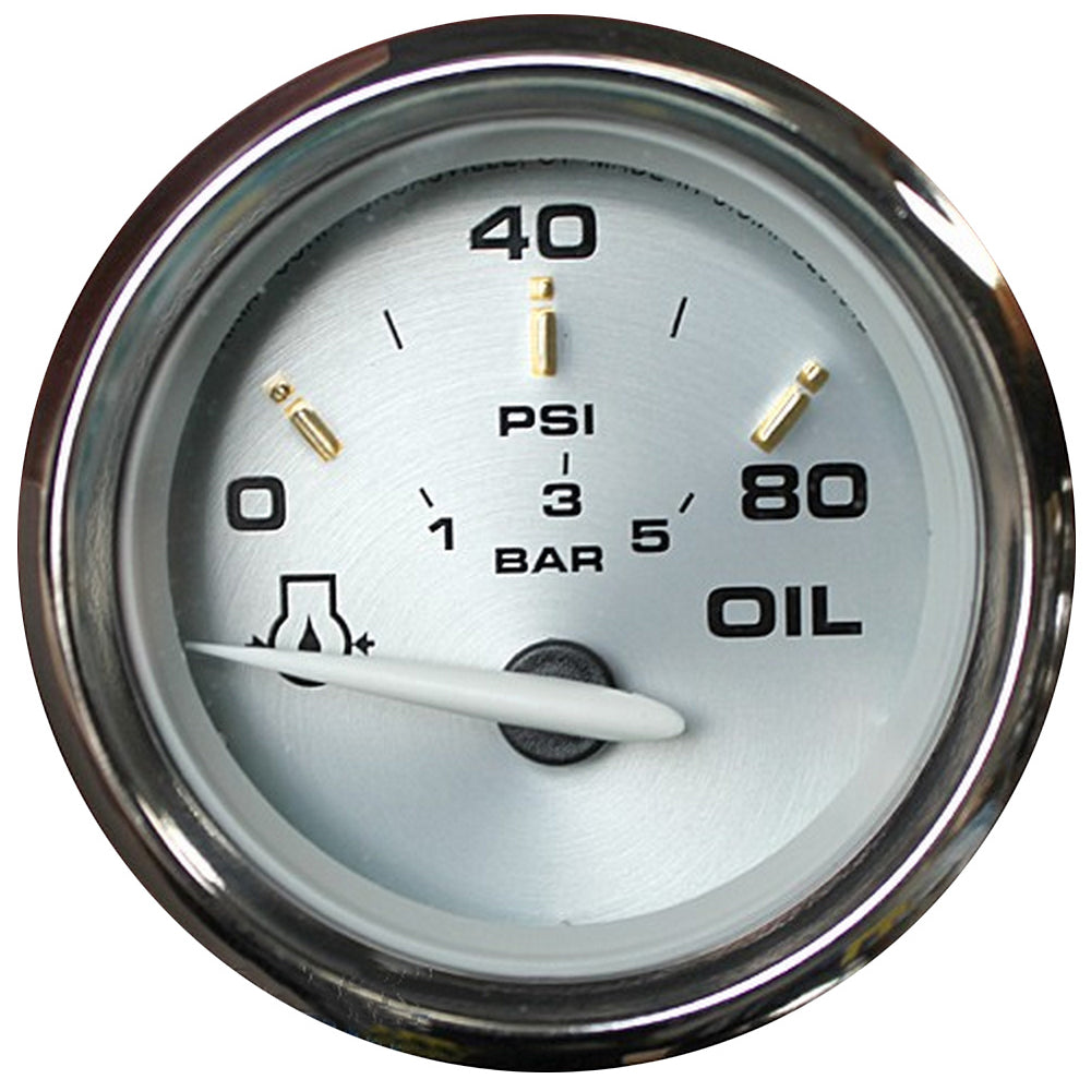 Faria Kronos 2" Oil Pressure Gauge - 80 PSI OutdoorUp