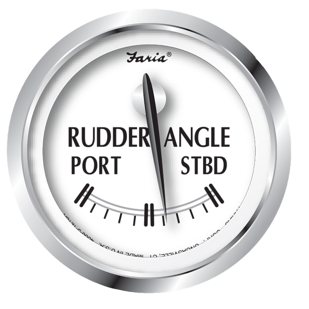 Faria Newport SS 2" Rudder Angle Indicator Gauge OutdoorUp