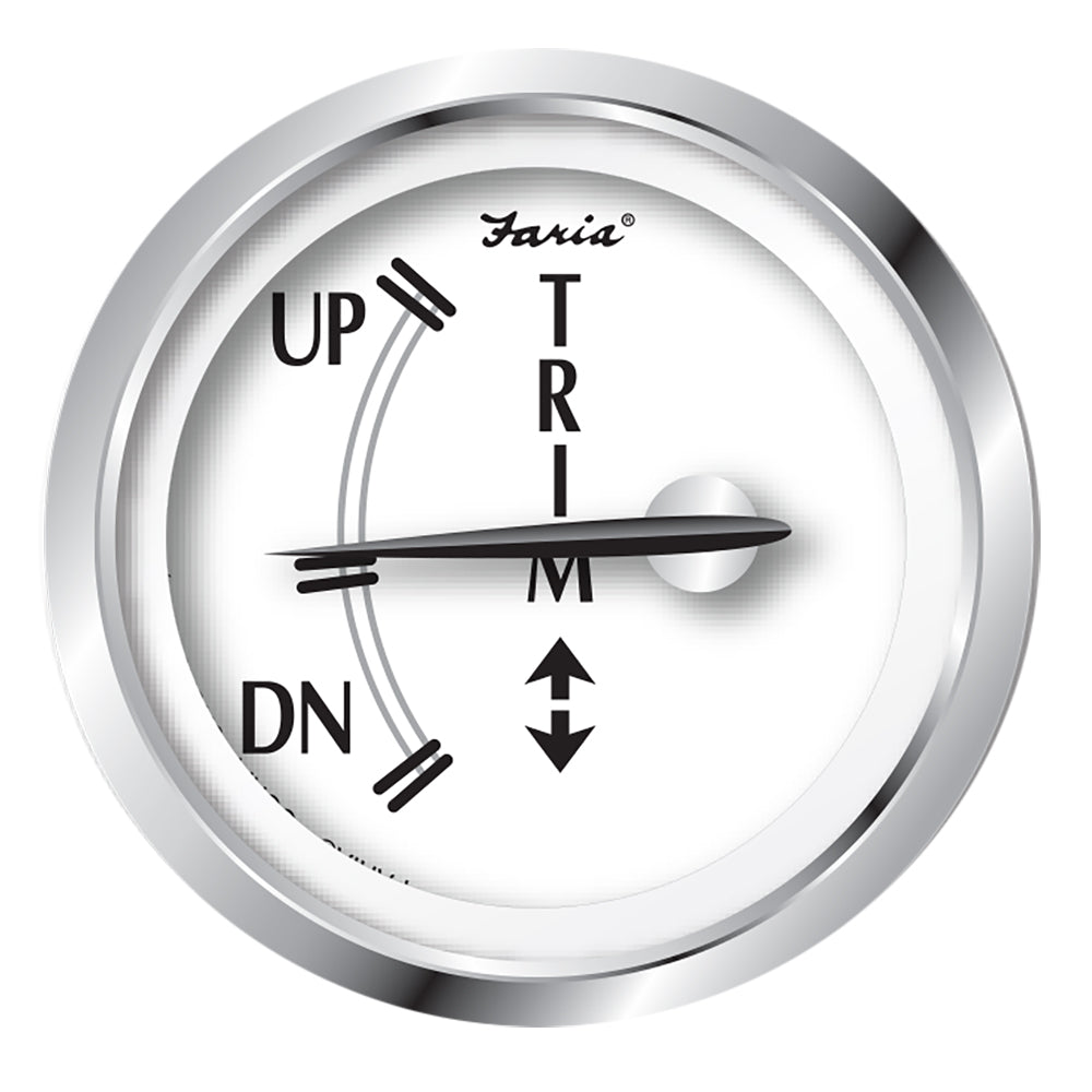 Faria Newport SS 2" Trim Gauge f/J/E/Suzuki Outboards OutdoorUp