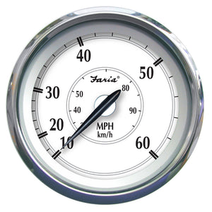 Faria Newport SS 4" Speedometer - 0 to 60 MPH OutdoorUp