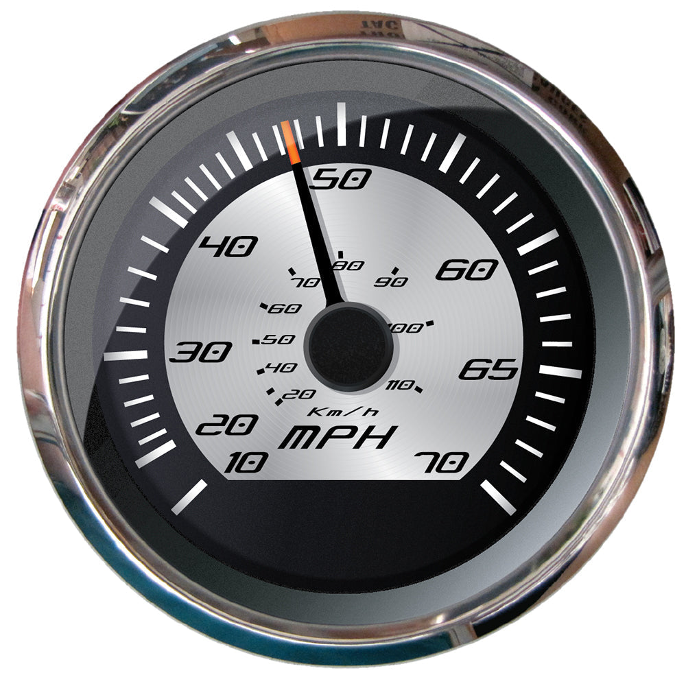 Faria Platinum 4" Speedometer - 70 MPH (Pitot) OutdoorUp