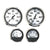 Faria Spun Silver Box Set of 4 Gauges f/Outboard Engines - Speedometer, Tach, Voltmeter  Fuel Level OutdoorUp