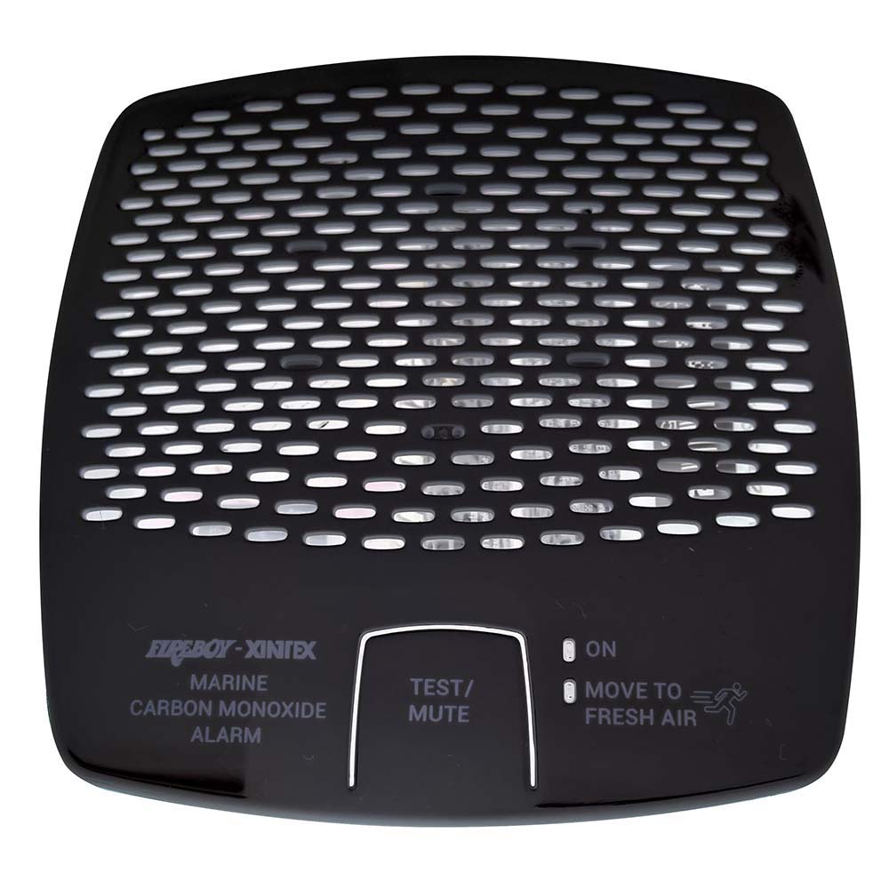 Fireboy-Xintex CO Alarm 12/24V DC w/Interconnect - Black OutdoorUp