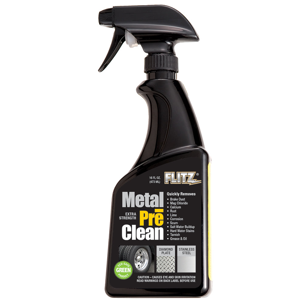 Flitz Metal Pre-Clean - All Metals Icluding Stainless Steel - 16oz Spray Bottle OutdoorUp