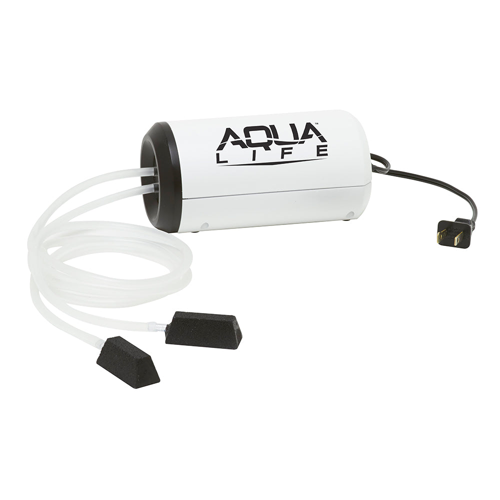 Frabill Aqua-Life Aerator Dual Output 110V Greater Than 25 Gallons OutdoorUp