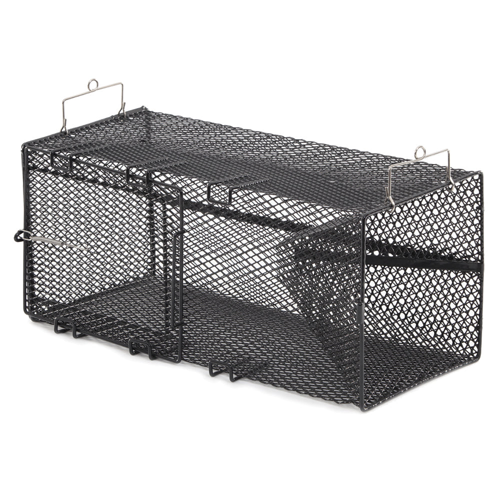 Frabill Black Pinfish Rectangular Trap - 18" x 12" x 8" OutdoorUp