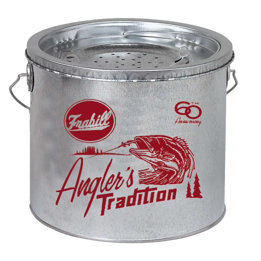 Frabill Galvanized 2-Piece Wade Floating Bucket - 8 Quart OutdoorUp