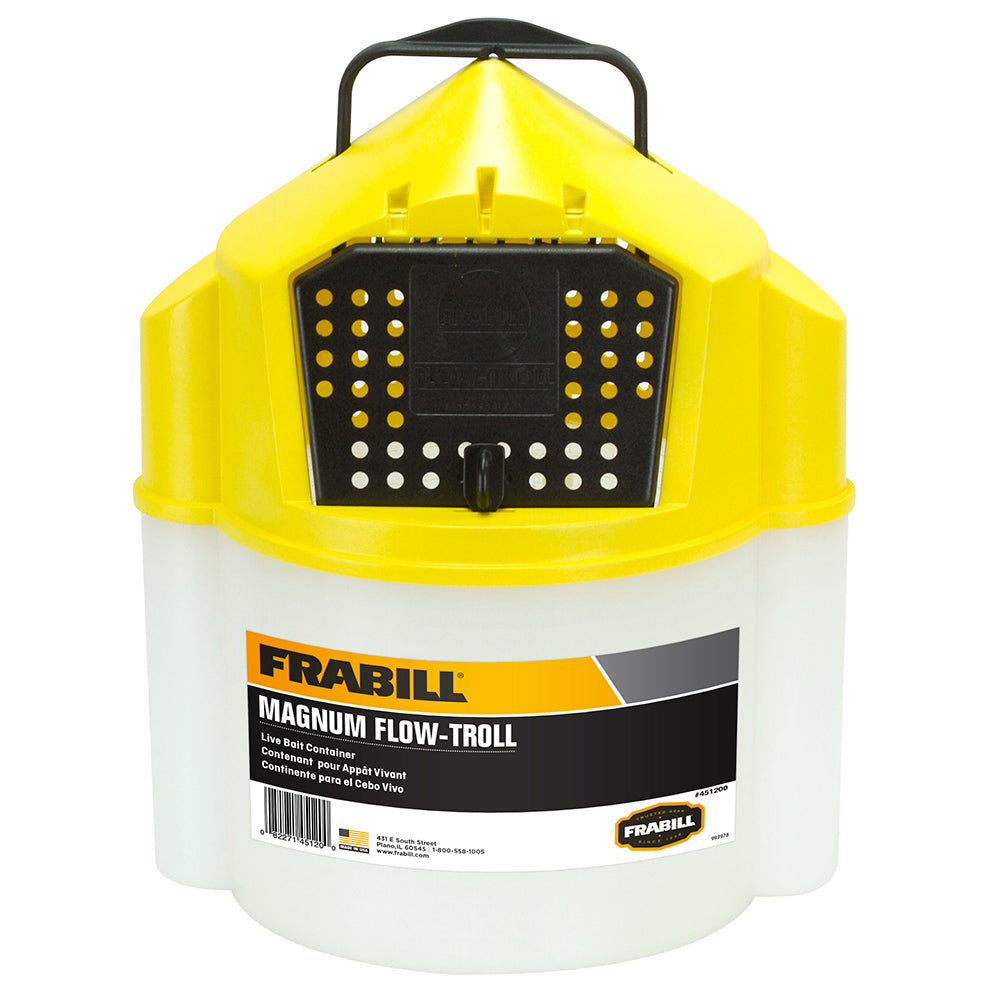 Frabill Magnum Flow Troll Bucket - 10 Quart OutdoorUp