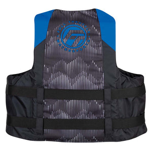 Full Throttle Adult Nylon Life Jacket - 2XL/4XL - Blue/Black OutdoorUp