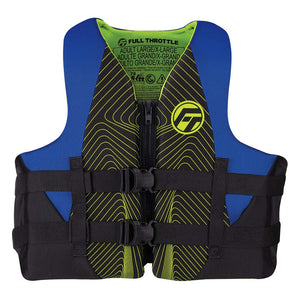 Full Throttle Adult Rapid-Dry Life Jacket - 2XL/4XL - Blue/Black OutdoorUp